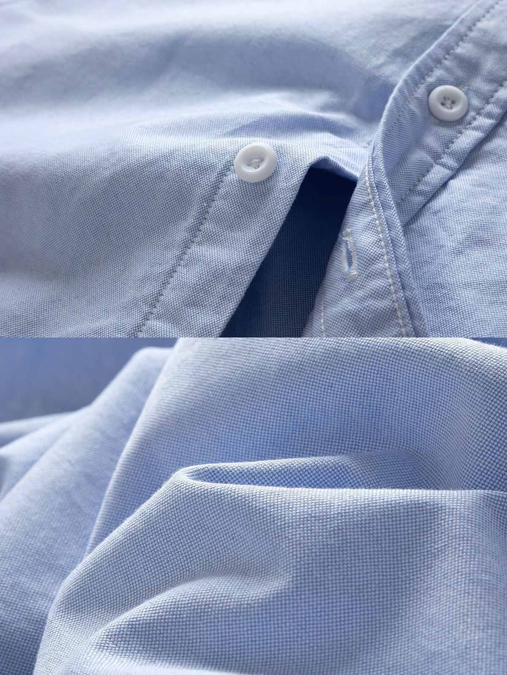 詳細画像: コットン 100%刺繍トレンド長袖シャツの詳細図