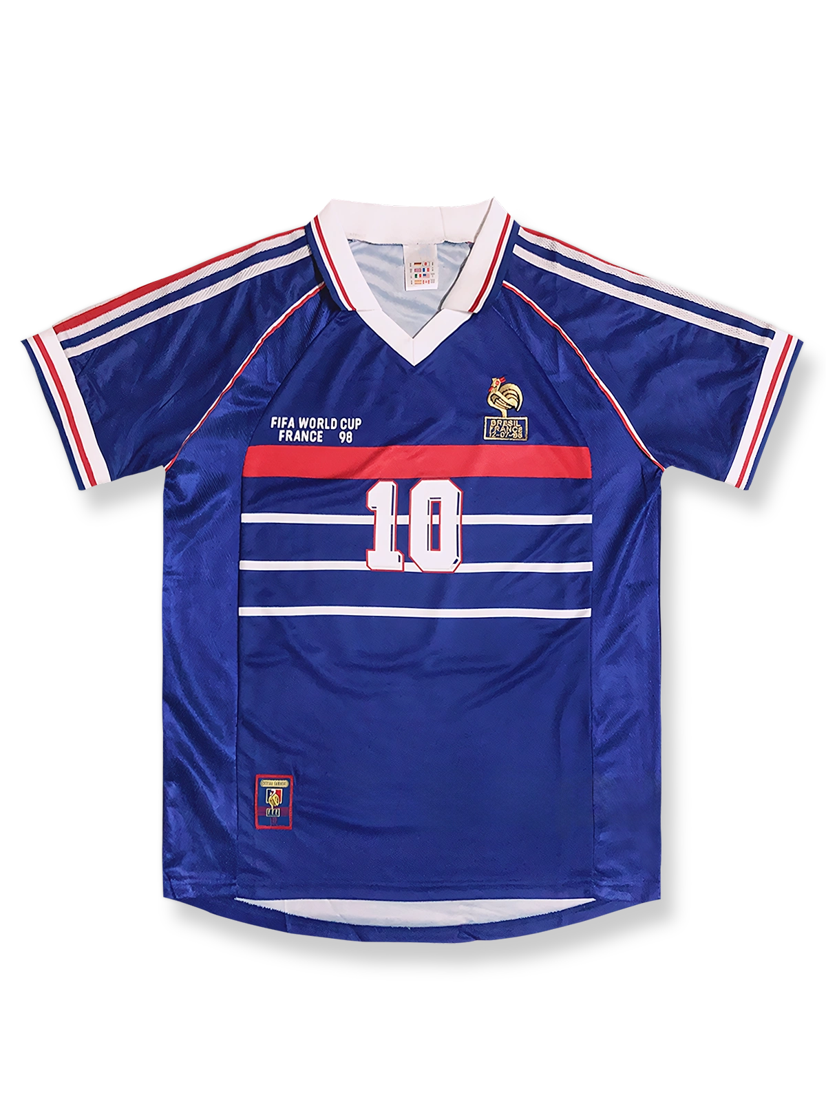1998年ワールドカップ フランス ホーム 10番 ジダン レトロユニフォーム – PESSOA CLUB