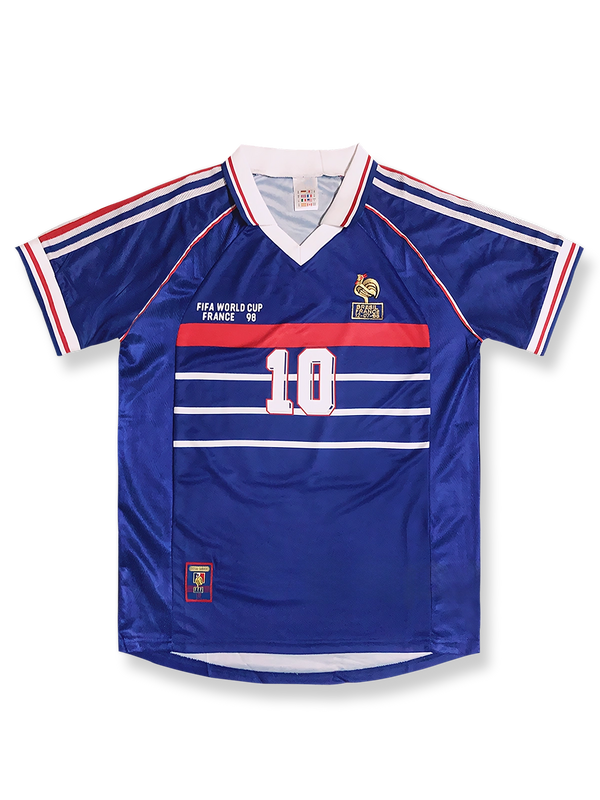 1998年ワールドカップフランス代表10番ジダンユニフォーム正面図