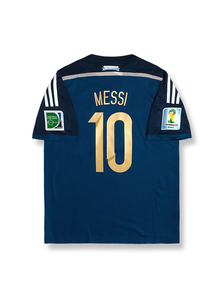 2014年ワールドカップアルゼンチン代表アウェイユニフォーム背面メッシ10番の画像