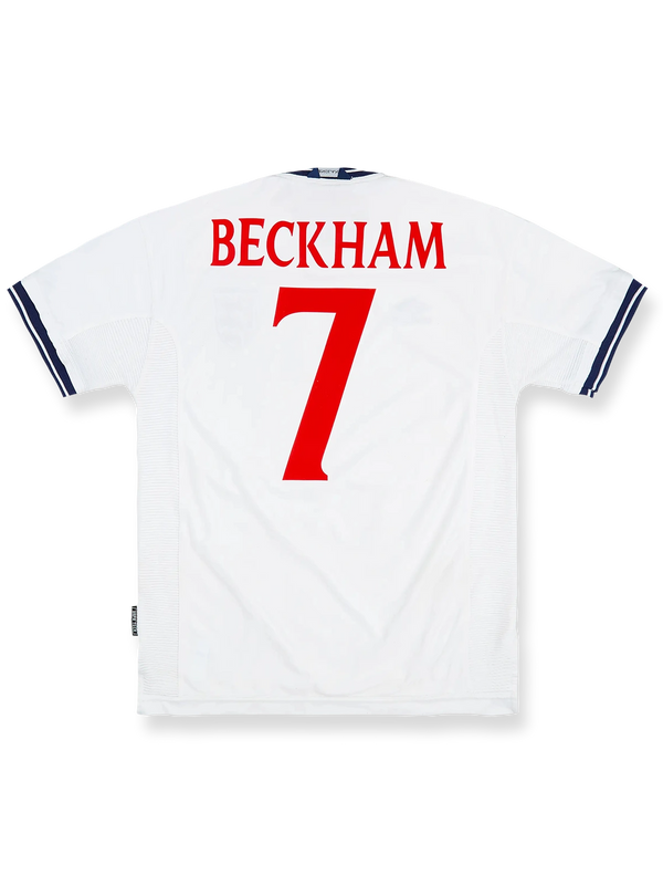 1999-01シーズン イングランド ベッカム ホームレトロユニフォーム反面図