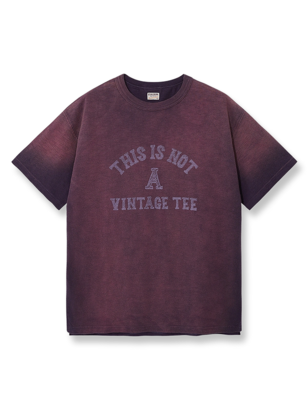  NOT Vintage Tee ヴィンテージ加工質感Tシャツ正面図