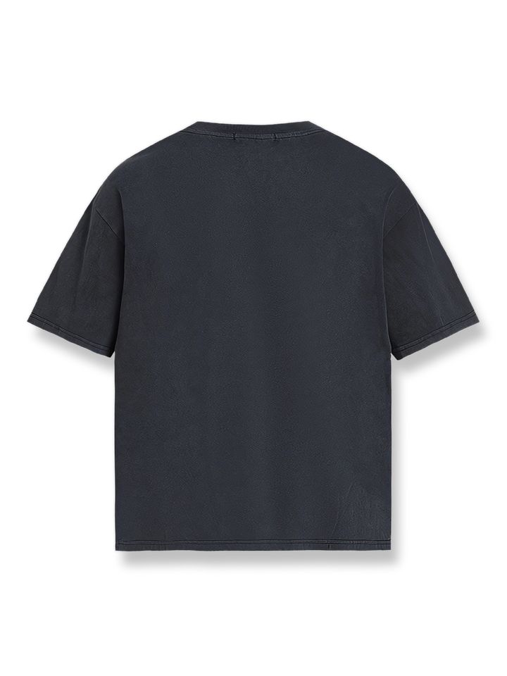ヴィンテージウォッシュミッキープリントルーズフィット半袖Tシャツ正面図