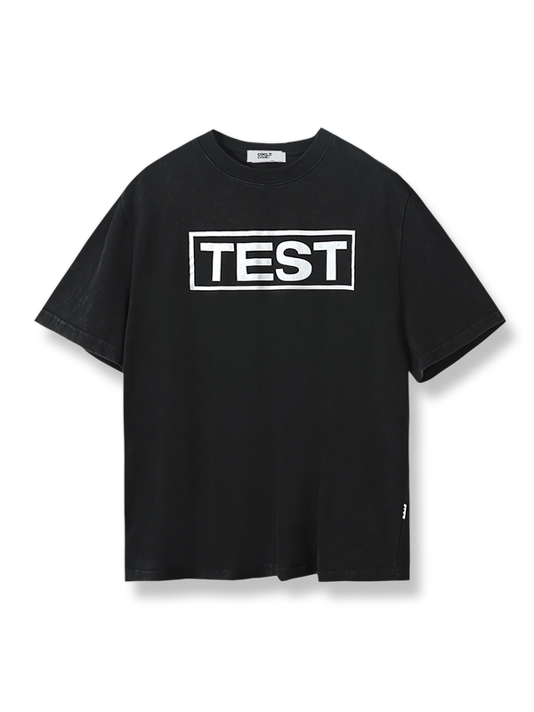 製品画像：テストプリント半袖Tシャツ全体図
