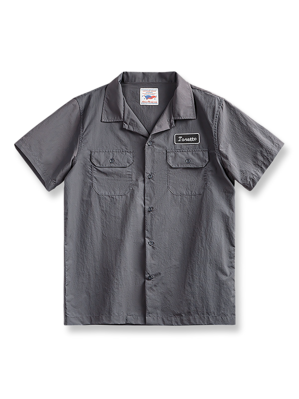 アメリカンヴィンテージTorettoハードマン半袖シャツの平置き画像