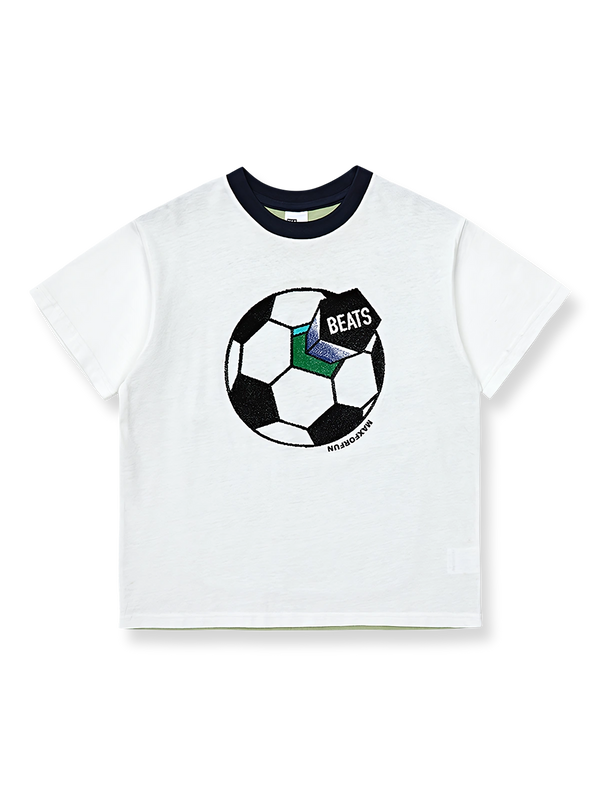 子供用サッカーテーマTシャツ