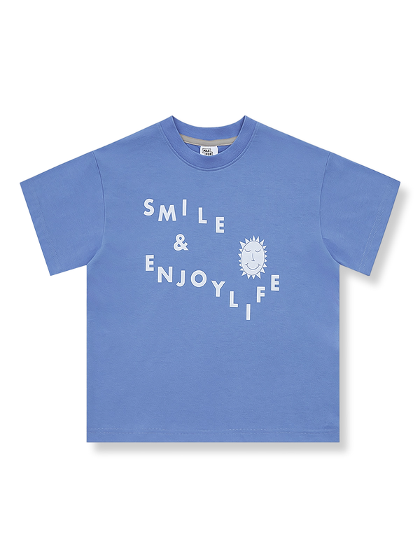 製品画像: 子供用アルファベットプリント半袖Tシャツの正面画像
