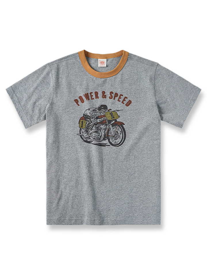 アメリカンヴィンテージ ハーレーバイク Tシャツの全体像