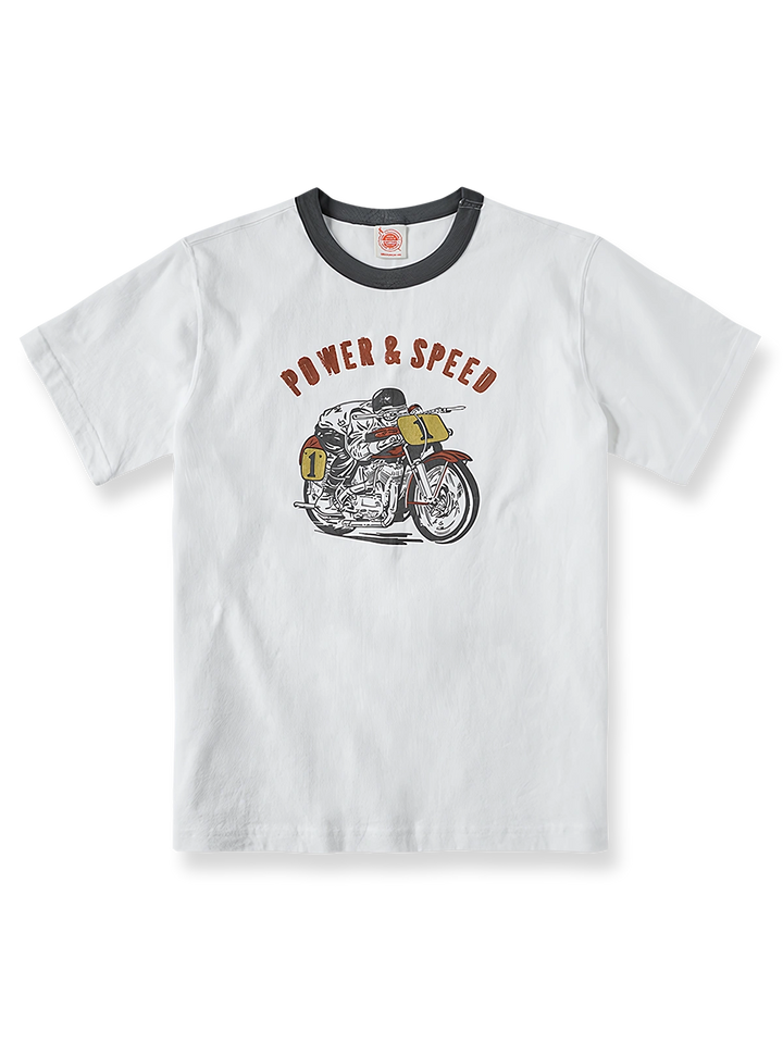アメリカンヴィンテージ ハーレーバイク Tシャツの全体像