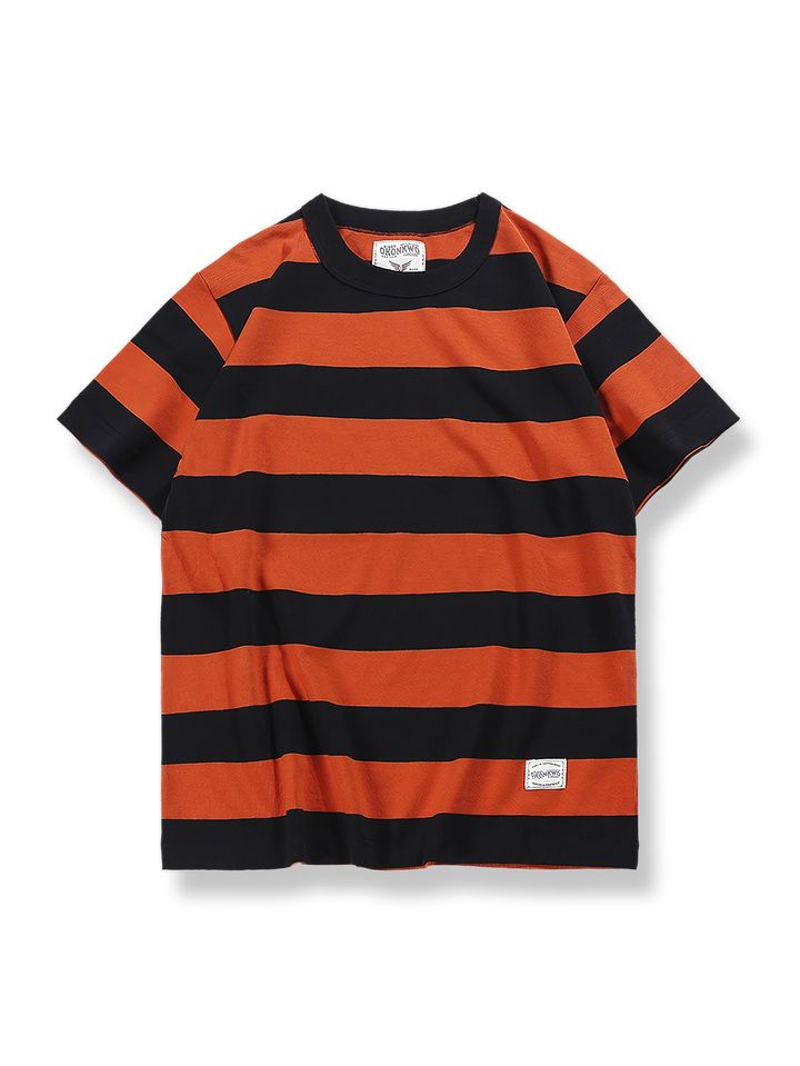 製品画像: 囚人ライダースストライプTシャツ正面展示