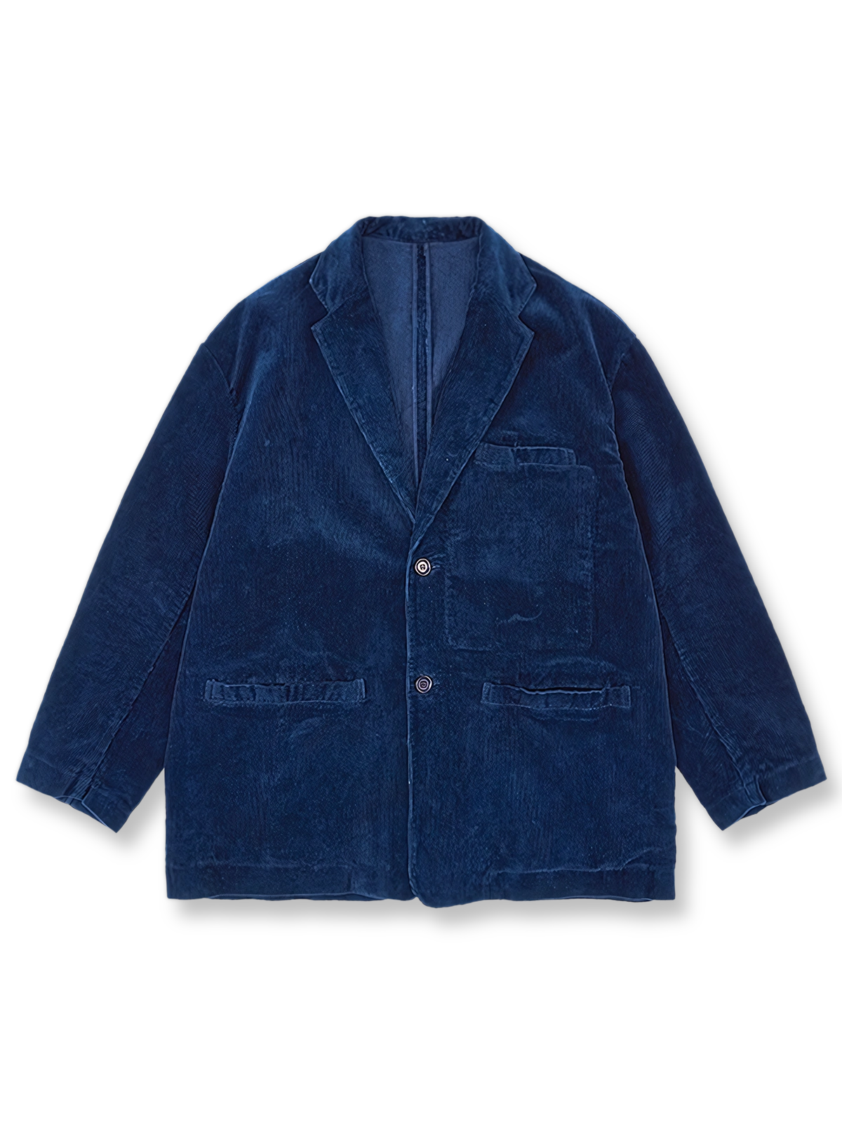 好評最新作コーデュロイ　藍染ビンテージフレンチワークジャケット Mサイズ ジャケット・アウター