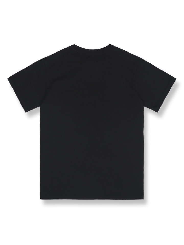 アメリカンヴィンテージの重厚なスカルモーターサイクルプリント半袖Tシャツの全体図