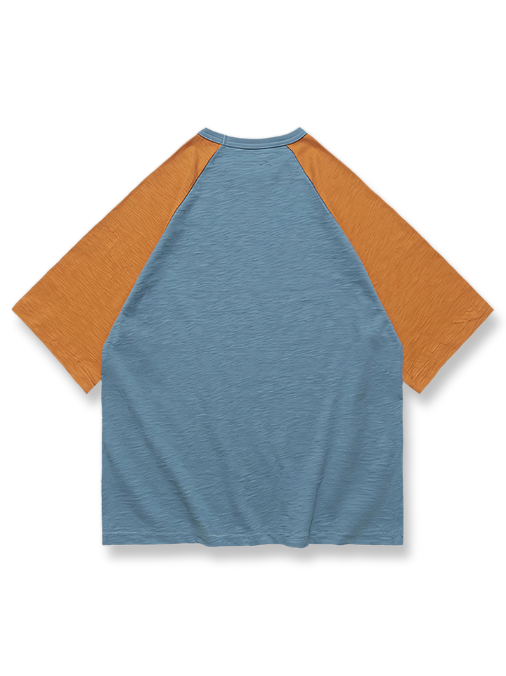 ヴィンテージラグランスリーブ配色半袖Tシャツの全体像