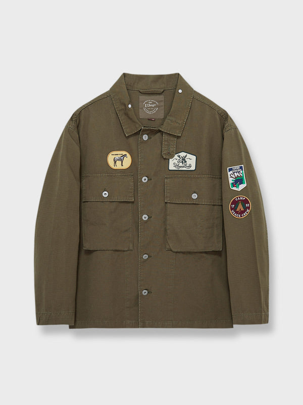 M43 ヘビーウェイト刺繍シャツジャケット